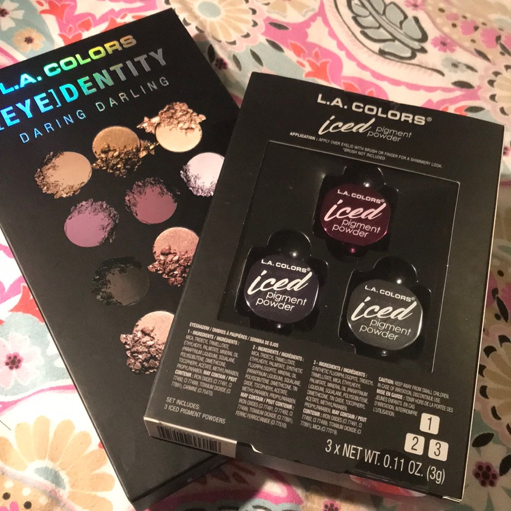 LA Colors pigment powder&Eyedentity DarlingDarling